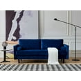 thumbnail image 1 of Mid-Century Modern Velvet fabric Bench,Sectional Couch Sofa, 75.6"W Red, 1 of 5