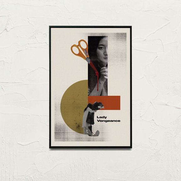 Mid Century Modern Vintage Art Korean Vengeance Trilogy Theme Decor, Unframed Poster