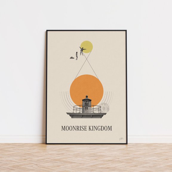 Mid Century Modern Vintage Art Wes Anderson Scouting Adventure Decor, Unframed Poster