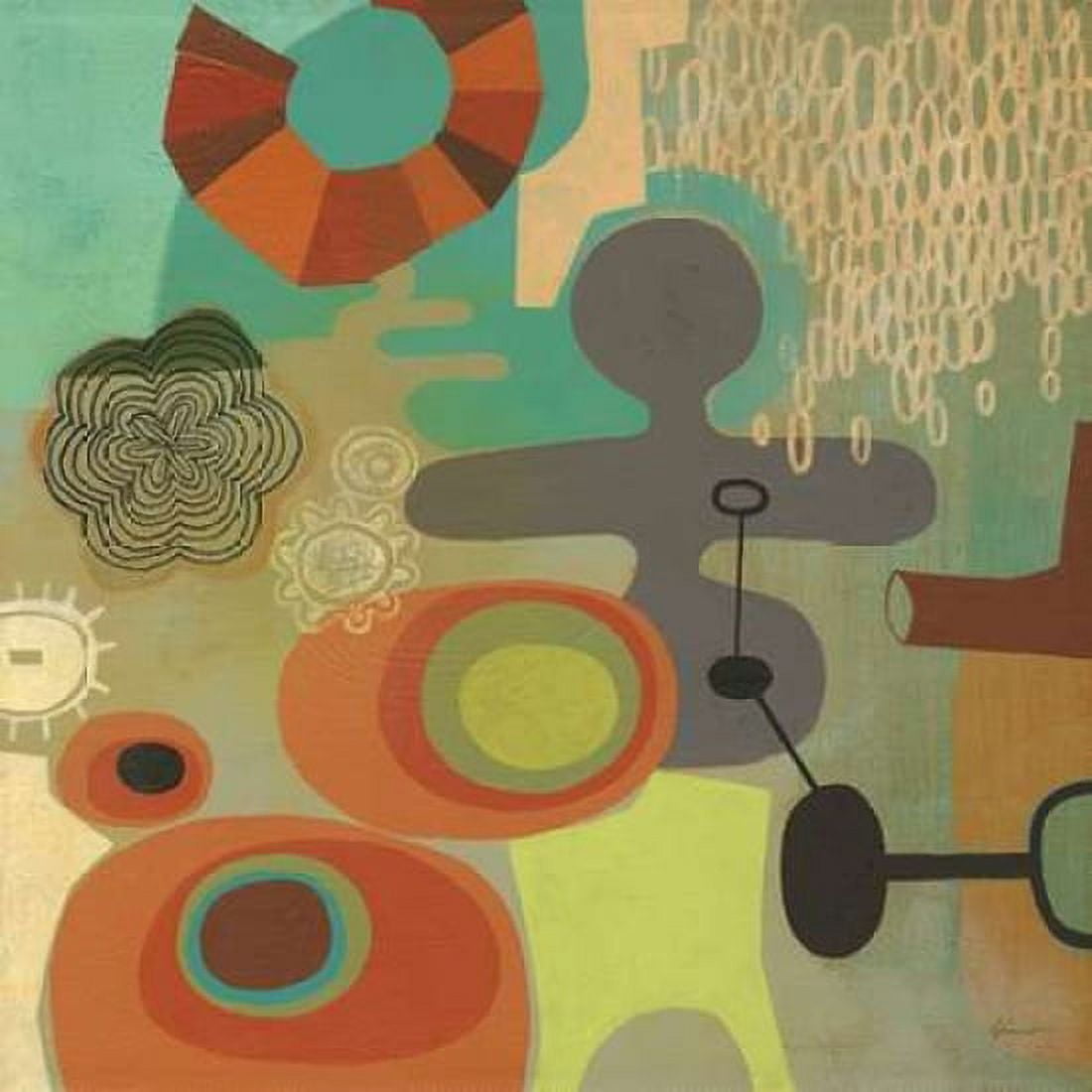 Mid Century Mood 1 Canvas Art - Richard Faust (24 x 24)