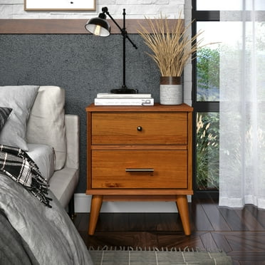 Mid-Century Night Stand - Castanho Finish