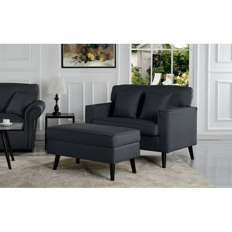 Dark grey best sale oversized chair