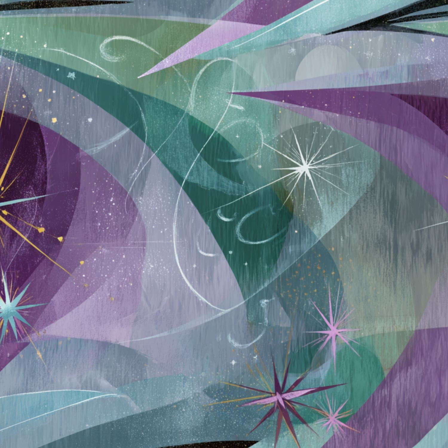 Mid Century Peel and Stick Wallpaper Abstract Geometric Star Patterns Mint Purple Gold 60s Style Wall Mural 23.6in x 9.8ft Self Adhesive Removable Wall Paper Renter Friendly Wallpaper for Bedroom