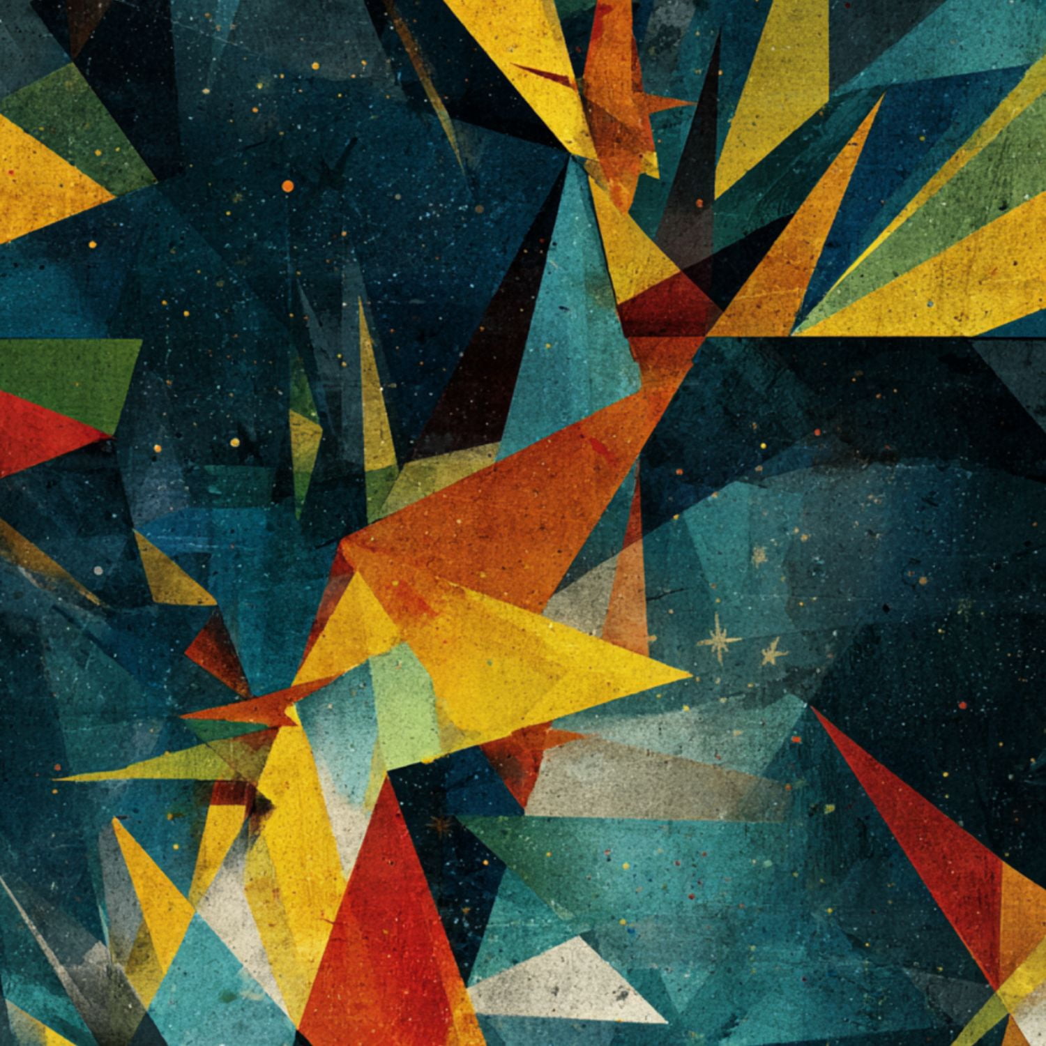 Mid Century Peel and Stick Wallpaper Retro Futuristic 50s Geometric Star Wall Art Wall Mural 17.7in x 9.8ft Self Adhesive Removable Wall Paper Renter Friendly Wallpaper for Bedroom