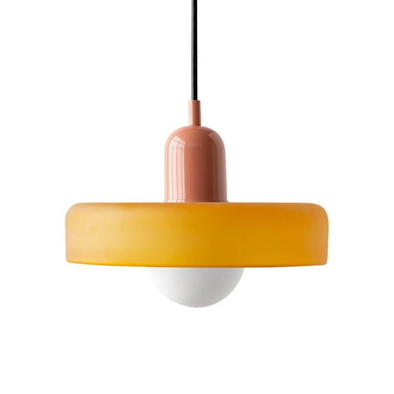 Mid Century Pendant Light: Modern Ceiling Pendant Lamp for Kitchen Island : Small Glass Hanging Light Fixtures for Diningroom