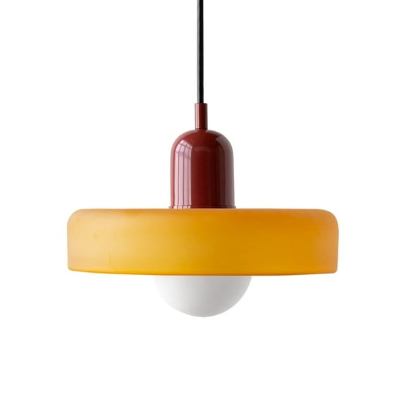 Mid Century Pendant Light: Modern Ceiling Pendant Lamp for Kitchen Island : Small Glass Hanging Light Fixtures for Diningroom