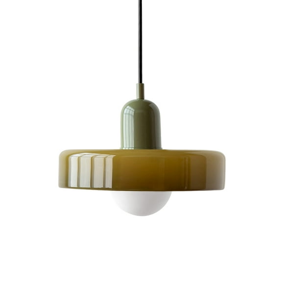 Mid Century Pendant Light: Modern Ceiling Pendant Lamp for Kitchen Island : Small Glass Hanging Light Fixtures for Diningroom