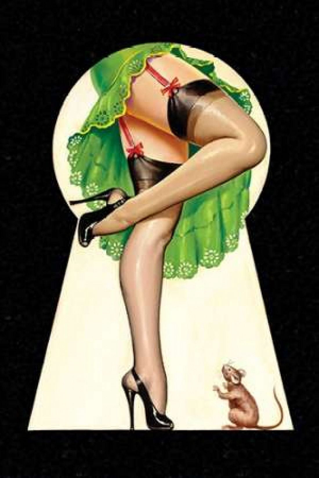 Mid-Century Pin-Ups - Through the Keyhole Canvas Art - Peter Driben (12 x 18)