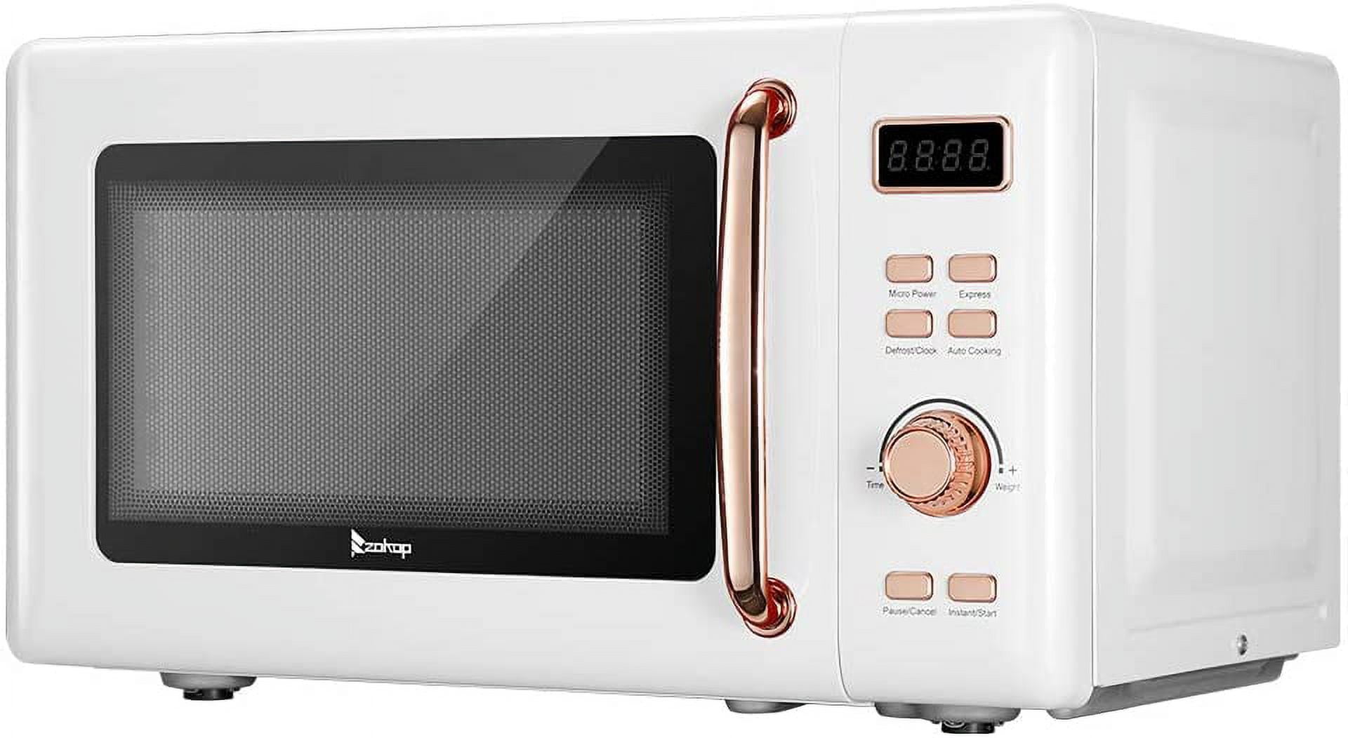 COMFEE CMO-C20M1WB Countertop Microwave Oven with 11 power levels, Fast  Multi-stage Cooking, Turntable Reset Function, Speedy Cooking, Weight/Time