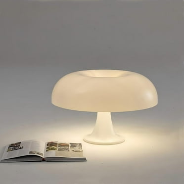 Hnjugfe Mid-Century Modern Table Lamp with White Shade,Bedroom