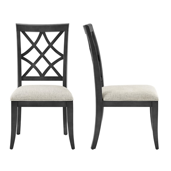Mid Century Retro Wooden Frame Upholstered Dining Chairs Of 2, Dark Oak Color For Living Room, Restaurant 2pcs Chairs, Upholstery, Solid Wood Base