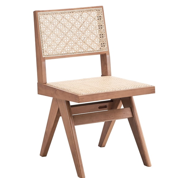 Mid - Century Side Chair Set of 2 / Space - Saving Design for Dining Tables