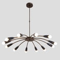 thumbnail image 1 of Mid Century Style Twelve Arm Lights Brass Sputnik Chandelier Ceiling Light Fixture, 1 of 5