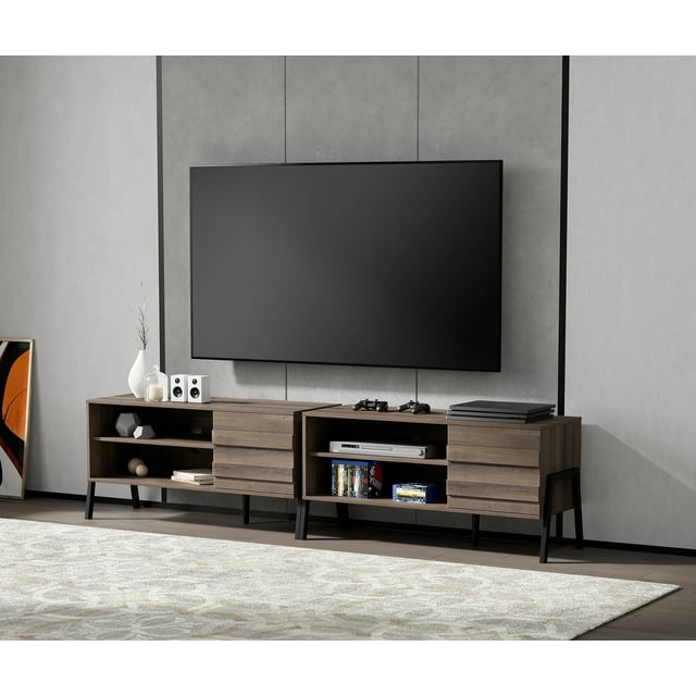 MidCentury TV Stand for TVs up to 85 Inch, Modern Entertainment Center