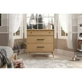 thumbnail image 1 of Mid Century Three Drawer Dresser, Scandinavian Oak, 1 of 1