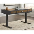 thumbnail image 1 of Mid-Century Wood Electronic Sit/Stand Desk Standing Desk Black, 1 of 13