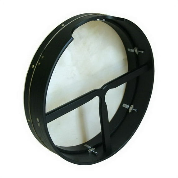 Mid-East Bodhran, 18" x 4", Tune, Black, T-Bar