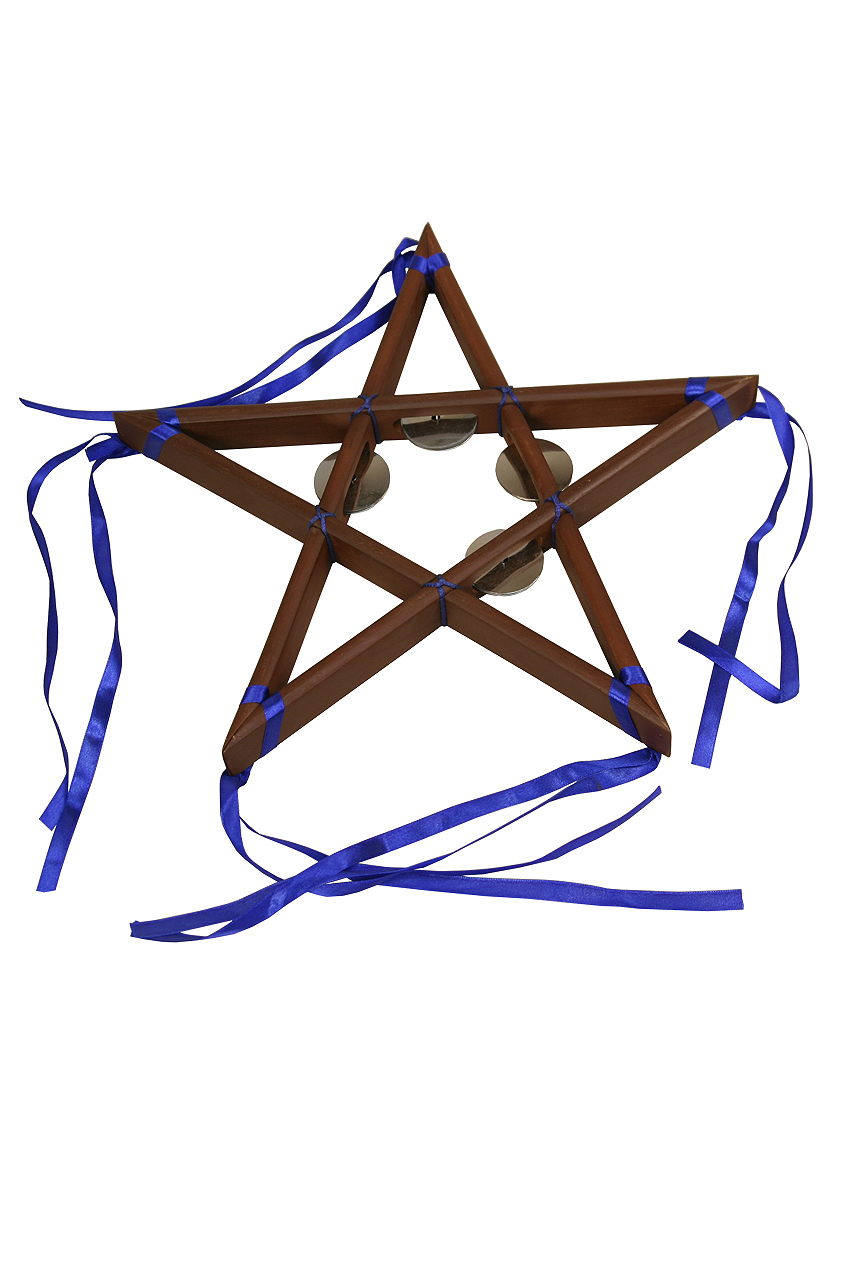 Mid-East Star Tambourine 5-Point 12-by-1-inch