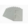 thumbnail image 1 of Mid Grey Acid Free 11x14 Picture Frame Mats with White Core Bevel Cut for 8x10 Pictures - Fits, 1 of 3