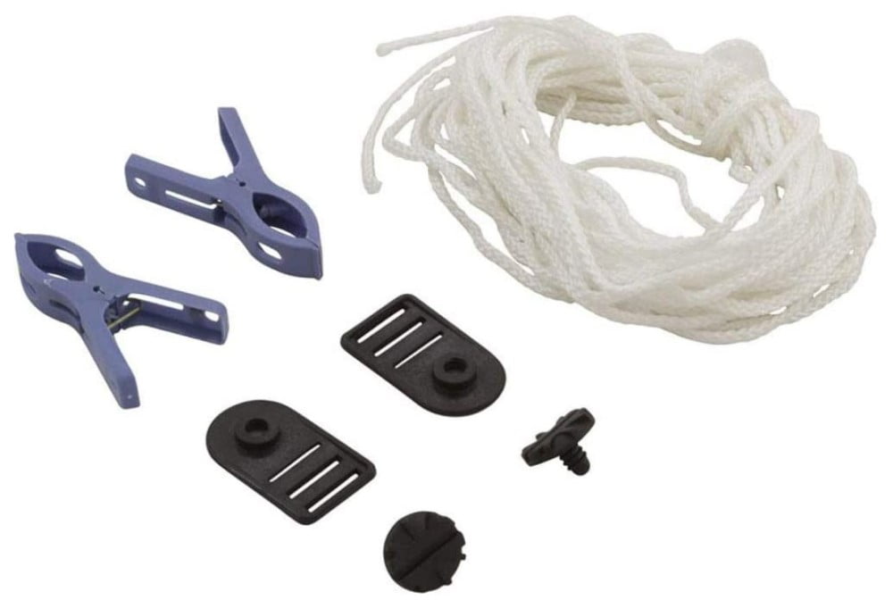 Mid-Grip Pull Rope (Helps Pull Blanket onto Pool 35' Rope, 2 Clips, 2 ...