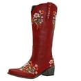 thumbnail image 1 of Mid Heel Women's Knee High Slouchy Boots with Zipper Toes for Stylish Comfort, 1 of 4