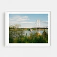 thumbnail image 1 of Mid-Hudson Bridge - Highland New York Photography Bridge Landscape Water Nature Scenic Architecture Travel Poster White Framed Wall Art Print 5 x 7 inches, 1 of 3