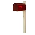 thumbnail image 1 of Special Lite Products SCR1016AWIN-SPK720IVR-VN Mid Modern Rigby Curbside Mailbox & Post, Wine, 1 of 3