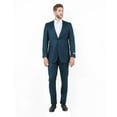 thumbnail image 1 of Mid. Navy Solid 2-PC Slim Fit Performance Stretch Suits, 1 of 1