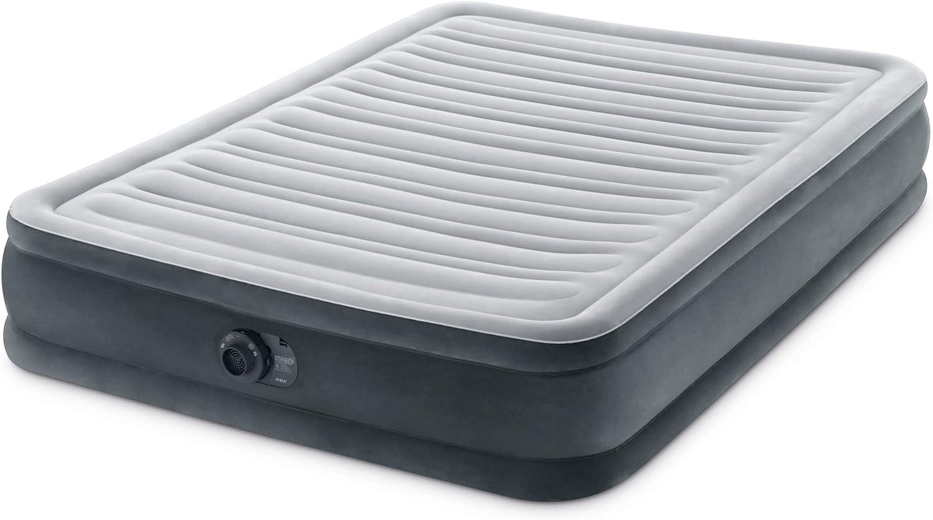Mid-Rise Air Mattress Bed with Built-in Pump, Dura-Beam Deluxe Comfort ...