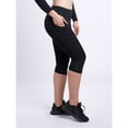 thumbnail image 1 of Mid-Rise Capri Fitness Leggings with Side Pockets, 1 of 11