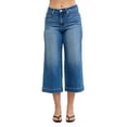 thumbnail image 1 of Mid Rise Crop Wide Leg Jeans, 1 of 10