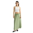 thumbnail image 1 of Mid-Rise Maxi Skirt with Drawstring, 1 of 5