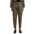 thumbnail image 1 of Mid Rise Paperbag Trousers with a Belt, 1 of 3