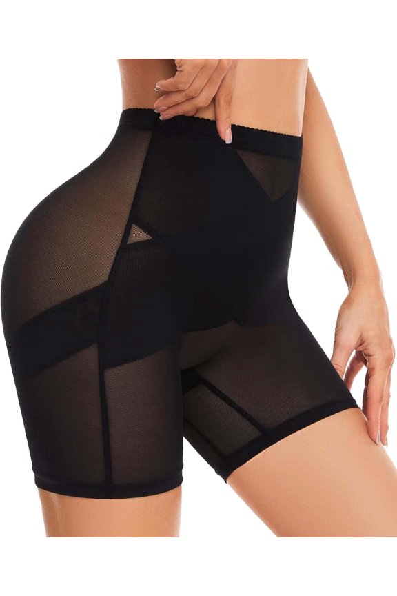 Mid-Rise Shapewear Tummy Control Shorts for Women Body Shaper with Compression Butt Lifting Thigh Slimming
