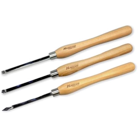 , Mid-Size Carbide Tipped 3 Piece Tool Set For Woodturning$$Tools & Hardware Other