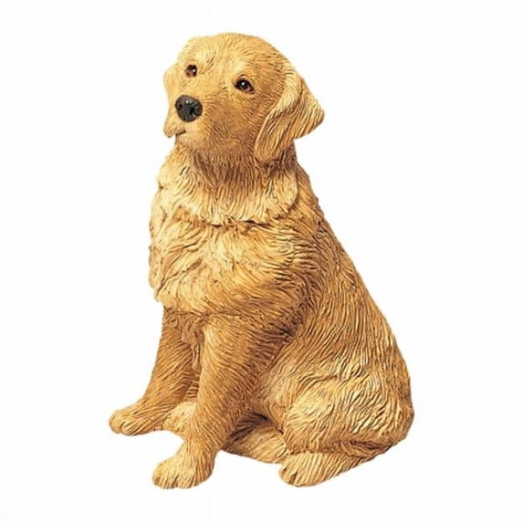 Mid Size Golden Retriever Sculpture, Sitting