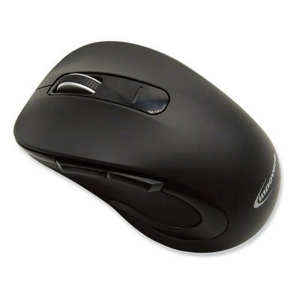 Mid-Size Wireless Optical Mouse with Micro USB, 2.4 GHz Frequency/32 ft Wireless Range, Right Hand Use, Black | Bundle of 10 Each