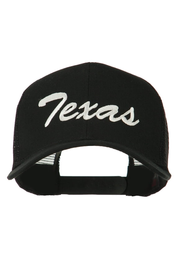 Mid States Texas Embroidered Mesh Back Cap - Black OSFM
