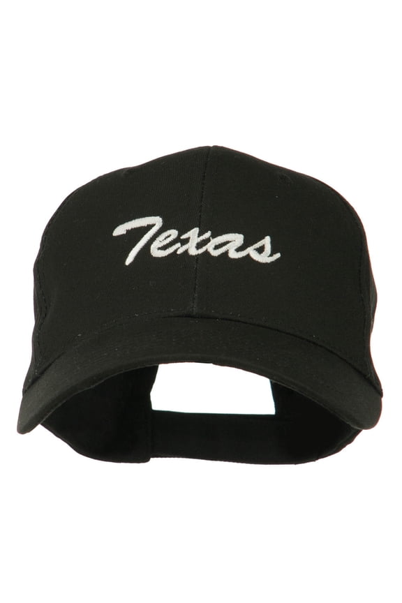 Mid States Texas Embroidered Mid Profile Cap - Black OSFM