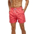 thumbnail image 1 of Boys Men Board Shorts Print Swimwear Swim Shorts Bottoms Trunks with Double Pockets Pants Beach Boardshorts Summer Swimsuit Beachwear Casual Surfing Swimming Bathing Suit Quick Dry Summer, 1 of 3
