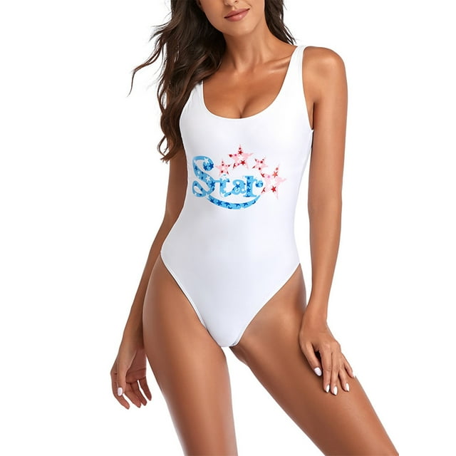 Mid-Ten Ladies Women One Piece Swimsuit Plus Size Monokinis Juniors Cute Swimwear Bathing Suit Sexy Beachwear Swimming Push Up Padded Bra Backless Tummy Control Wire Free