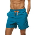 thumbnail image 1 of Mid-Ten Mens Boys Long Sleeve Shirt Surfing Swimsuit Tops Swim Shorts Board Trunks Pants Board Shorts Boardshorts Swimwear Beachwear UV Protection Swimming Quick-Dry Casual Bathing Suit, 1 of 3