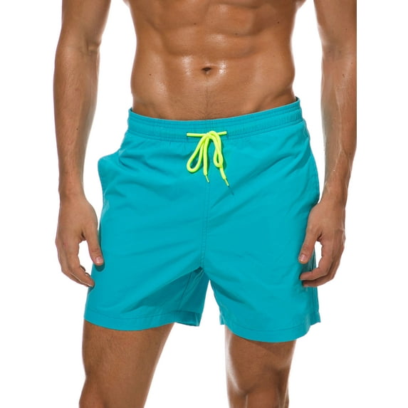 Mid-Ten Mens Boys Short Sleeve Boardshorts Swimwear Swim Tops Running Swimming Shirt Watershort Swim Trunks Board Shorts Swimsuit Beachwear Casual Surfing UPF50+ UV Protection Bathing Suit