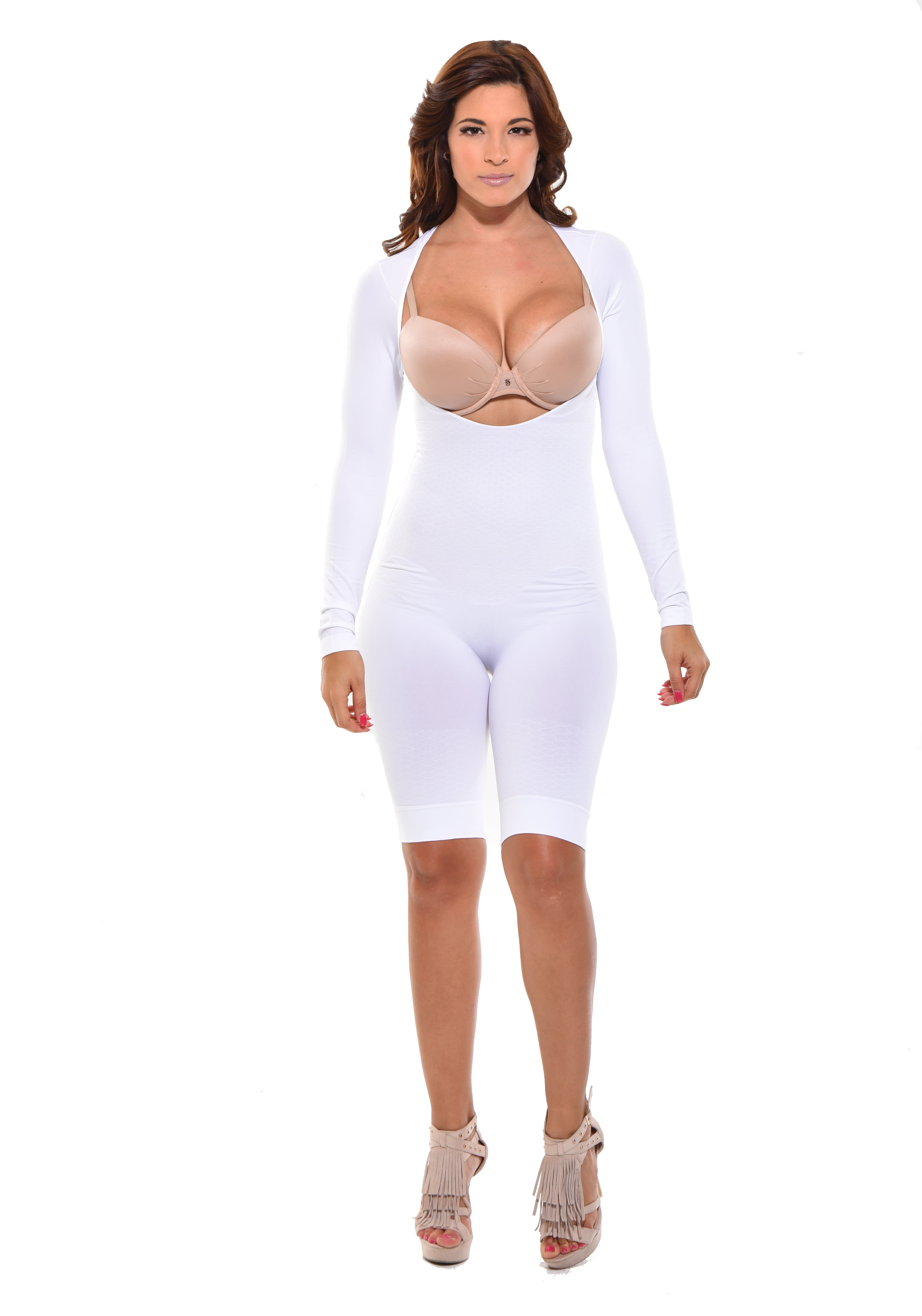 Mid-Thigh Arm control Bodysuit. Body Shaper,Arm Shapewear
