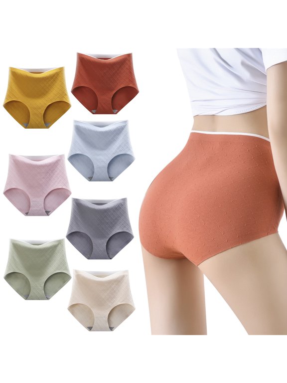 Mid Waist No Show Partial Coverage Natural Hip Shaping No Show Underwear For Women Daily Casual Panties For Outfit Matching
