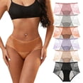 thumbnail image 1 of Mid-Waist Period Underwear for Women, Plus Size Menstrual Panties with Extended Leak-Proof Lining, Breathable Cotton Hygiene Briefs for Heavy Flow Beige L, 1 of 3
