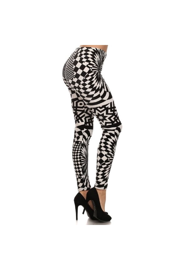 Mid-Waist Yoga Leggings Tummy Control Workout Running Slim Stretchy Activewear Pants - Hypnotic