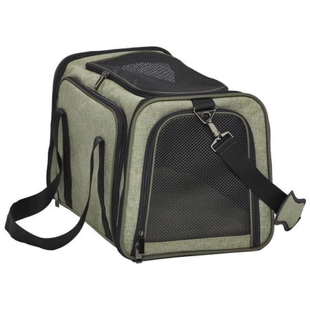 Mid West MW02620 Duffy Expandable Pet Carrier, Green - Large