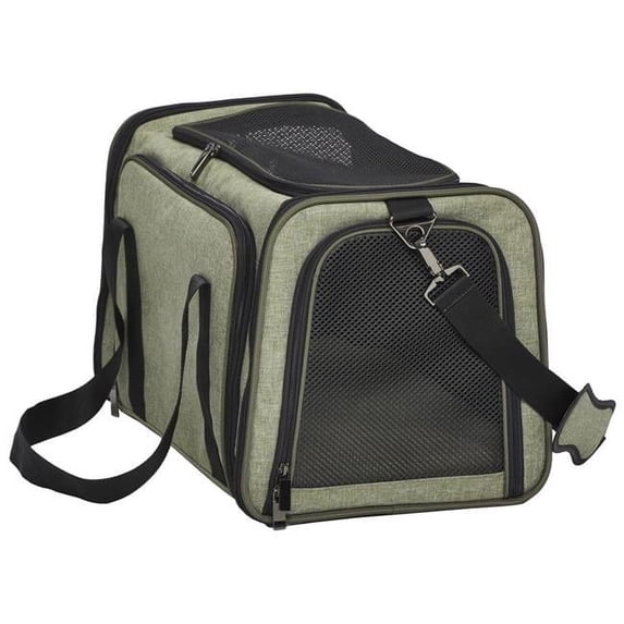 Mid West MW02620 Duffy Expandable Pet Carrier, Green - Large