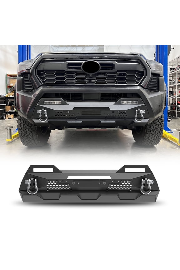 Mid-Width Front Bumper for 2024 toyota tacoma Compatible with OEM Fog Light